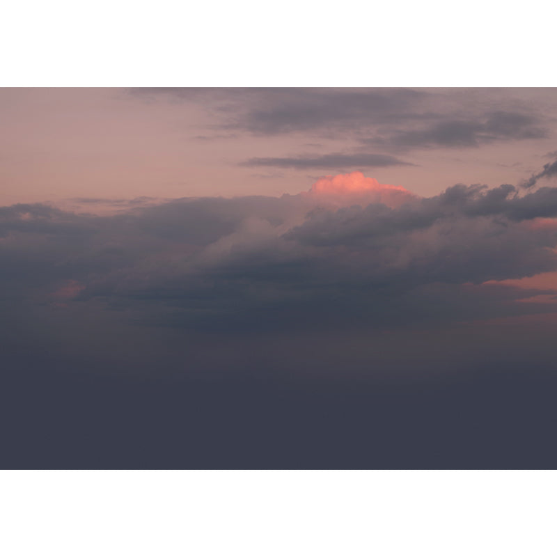 Brehn | Grijs-oranje Dusk Cloud Muur Vochtbestendig Modern Slaapkamer Wanddecoratie, Optionele Maat