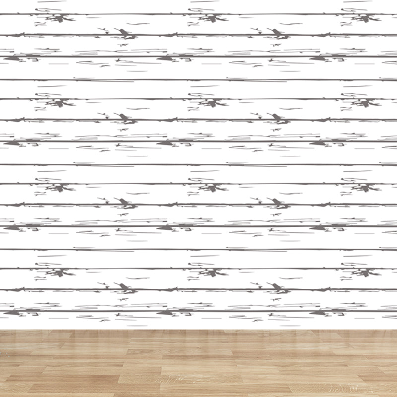 Brehn | Illustratie Houtlook Muurschilderij Behang Gehele Wand Decor voor Woonkamer, Op Maat Gemaakt Druck