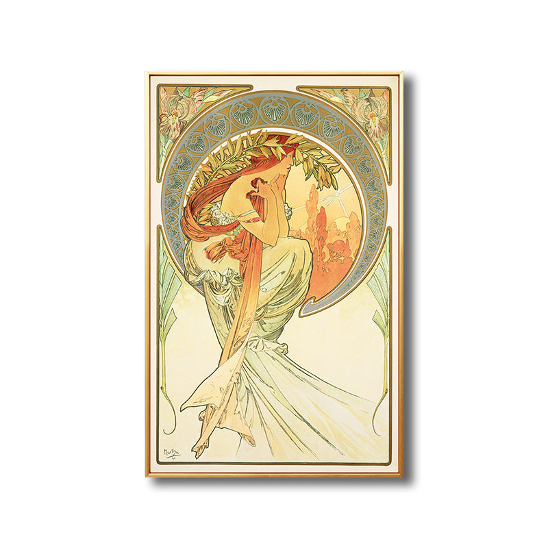 Brehn | Art Nouveau Religion Leinwand Pastellfarbe Malerei Druck Frau Wand Dekor für Zuhause