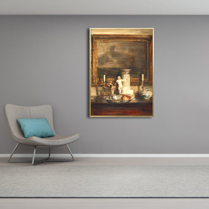 Brehn | Gelbe Mid-Century Modern Malerei Schränke Stuff Wandkunst Druck für Hausinterieur
