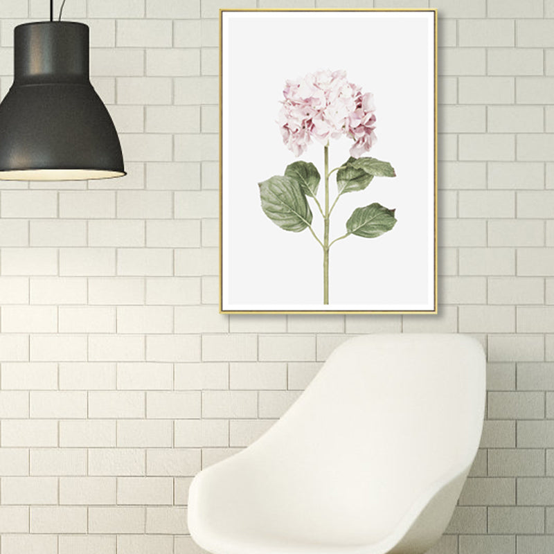 Brehn | Textured Botanische Malerei Leinwanddruck Zeitgenössische Wandkunst für Mädchen Schlafzimmer