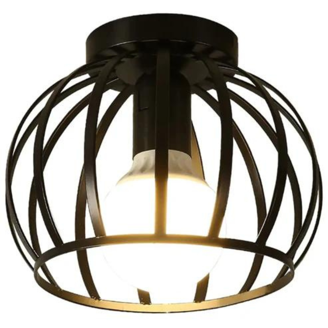 Trendige industrielle Deckenlampe mit offenem Design - ForgeLight | Brehn