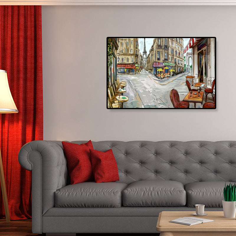 Brehn | Global Inspirierte Landmarken Malerei Leinwanddruck Texturiertes Pastell Wandkunst für Hotel