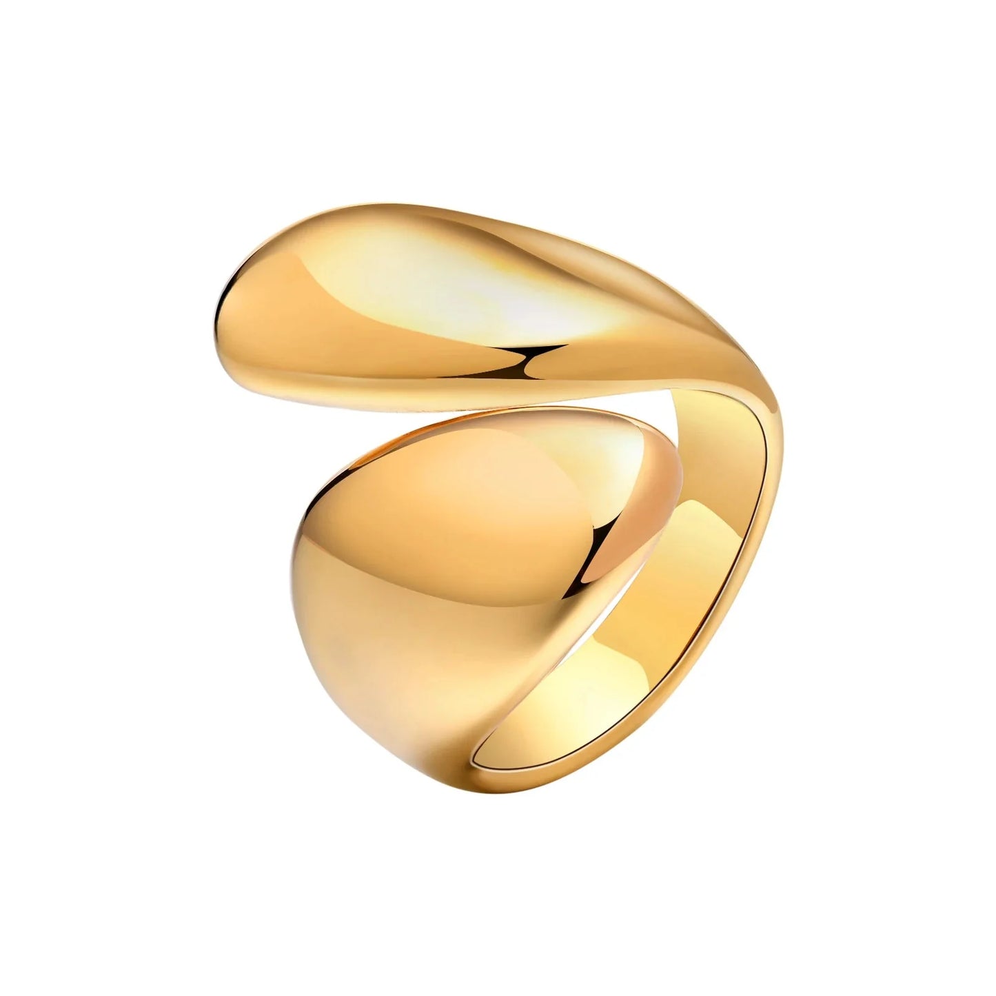 Brehn | 18k Chunky Tropfen Wickelring