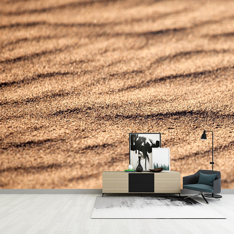 Brehn | Grote maat woestijnzand muursticker vlekbestendige modernistische slaapkamer wanddecoratie in geel
