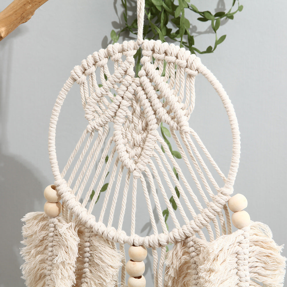 Makramee Blatt Dekoratives Wandbehang Brehn