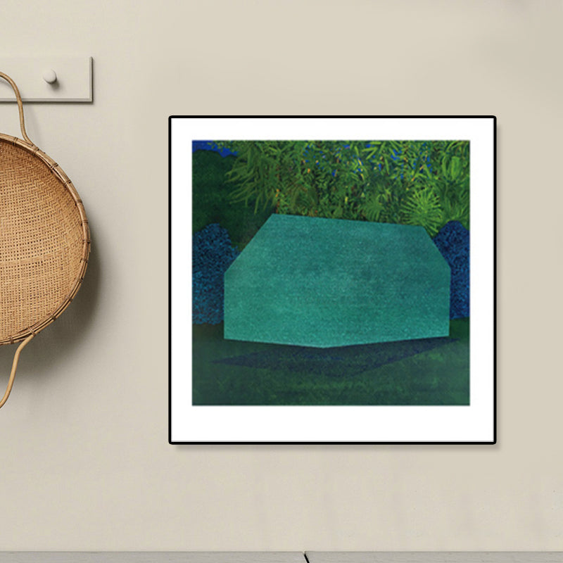 Brehn | Zeitgenössisches Ölgemälde Haus Leinwand Dunkle Farbe Schlafzimmer Wandkunst, Verschiedene Größen