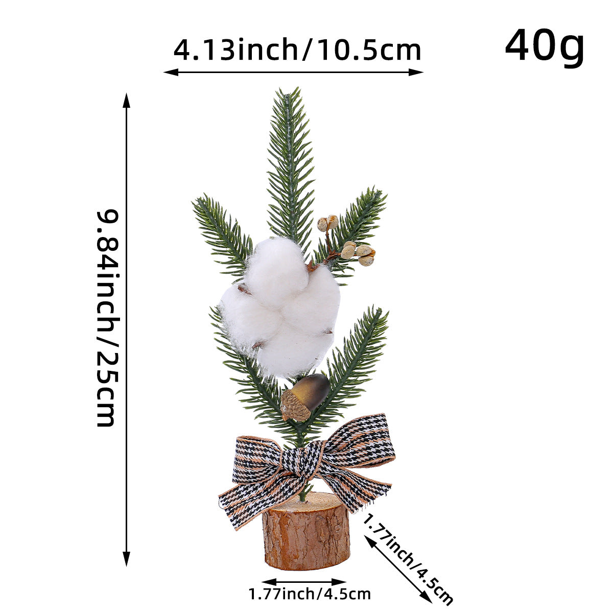 Mini-Weihnachtsbaum-Dekoration, 25 cm