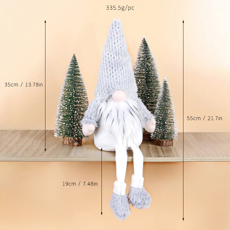 Weihnachts-Wichtelfigur, dekorative Stoffpuppe