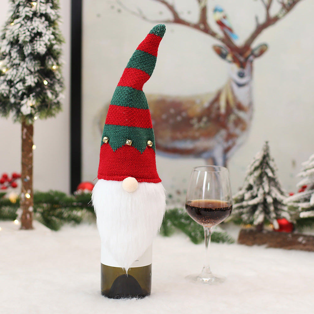 Weihnachts-Wichtel Flaschenüberzug, Polyester