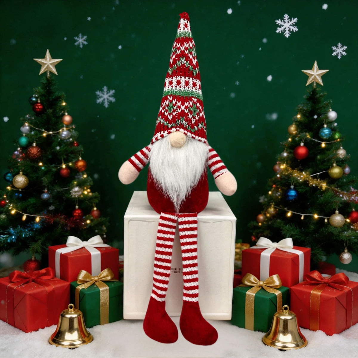 Weihnachts-Wichtel mit langen Beinen, Strick-Design