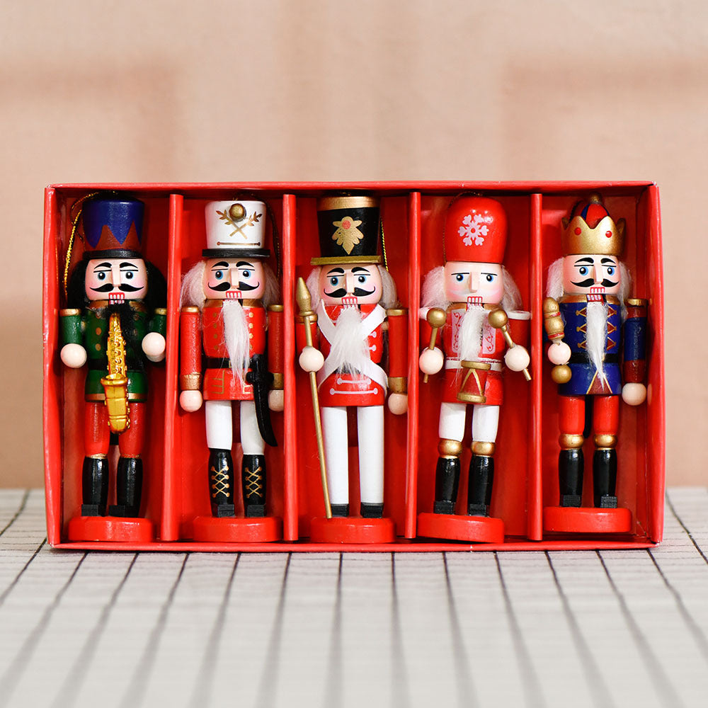 Nussknacker-Set, 5-teilig, 13 cm