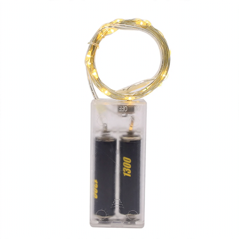 LED-Kupferdraht-Lichterkette, batteriebetrieben