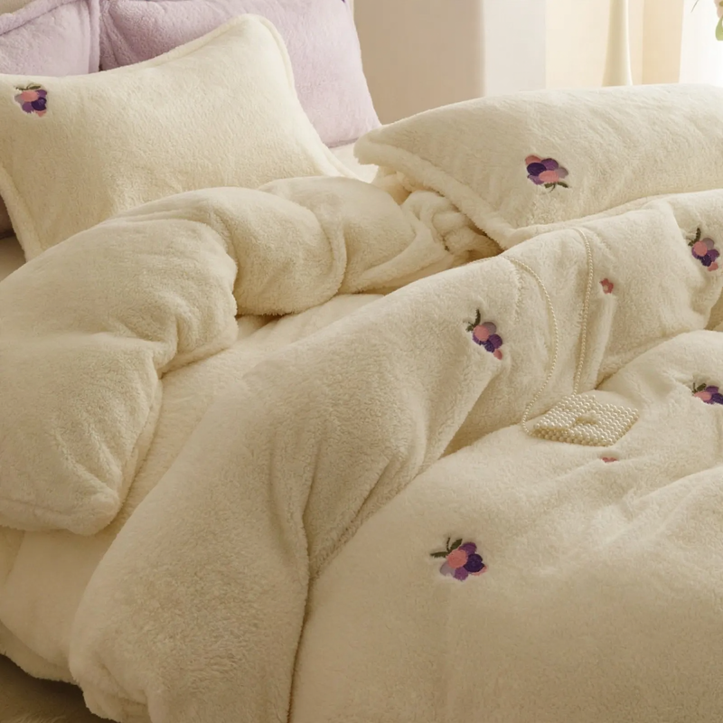 Kinder Bettwäsche-Set, Milchfaser-Fleece, winterwarm