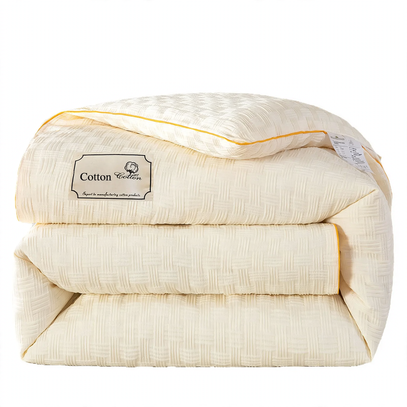 Steppbettdecke aus Strickbaumwolle mit Sojafaserfüllung