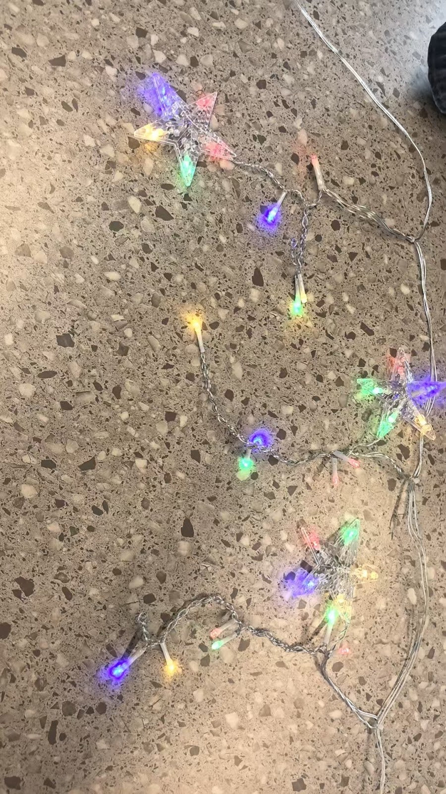 LED-Vorhang-Lichterkette mit Sternen und Monden