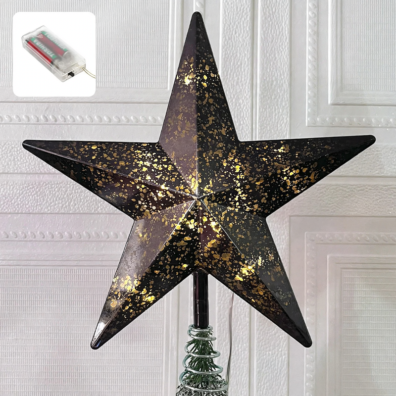 Leuchtender Stern für die Weihnachtsbaumspitze