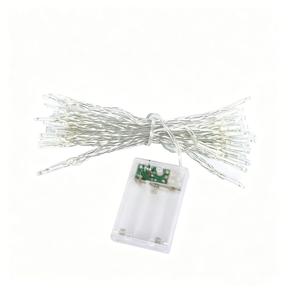 LED-Lichterkette mit Batteriebetrieb, transparent