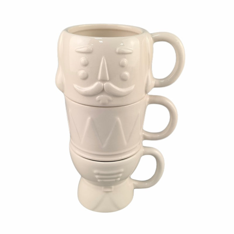 Keramik-Tasse mit Nussknacker-Motiv, 420 ml