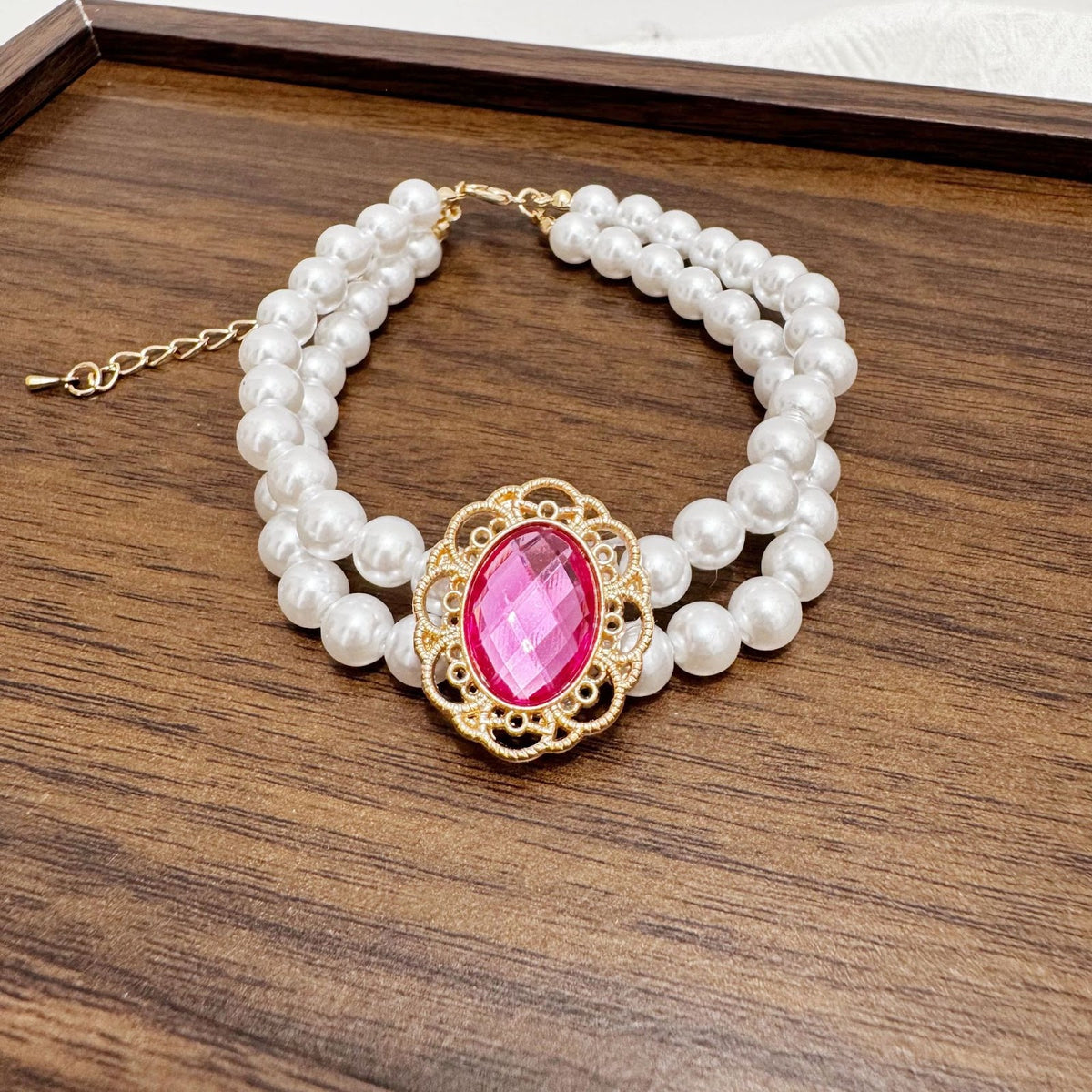 Perlenhalsband für Katzen und kleine Hunde, Prinzessin-Stil