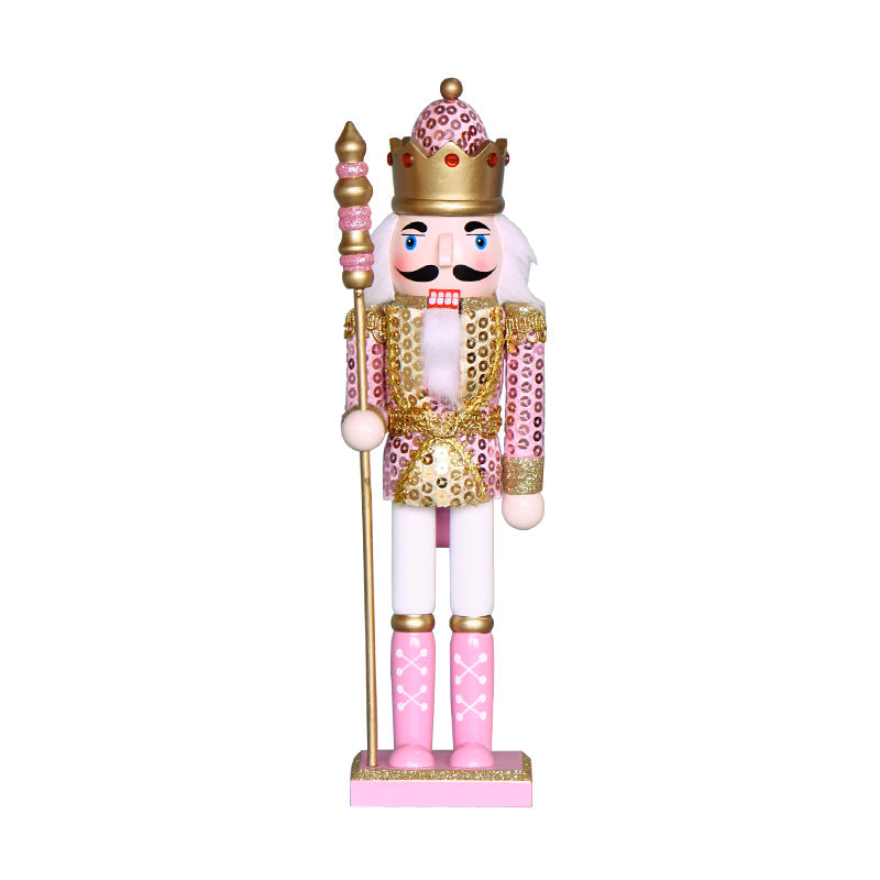 Nussknacker-Figur, 30 cm, Rosa