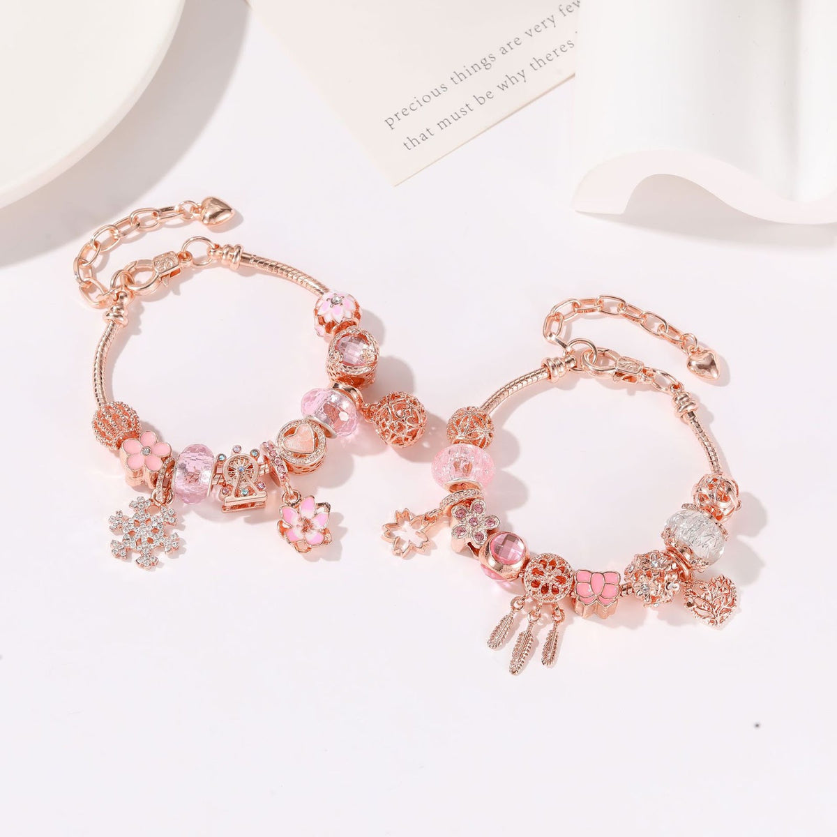 Weihnachts-Adventskalender Schmuck-Set, Roségold