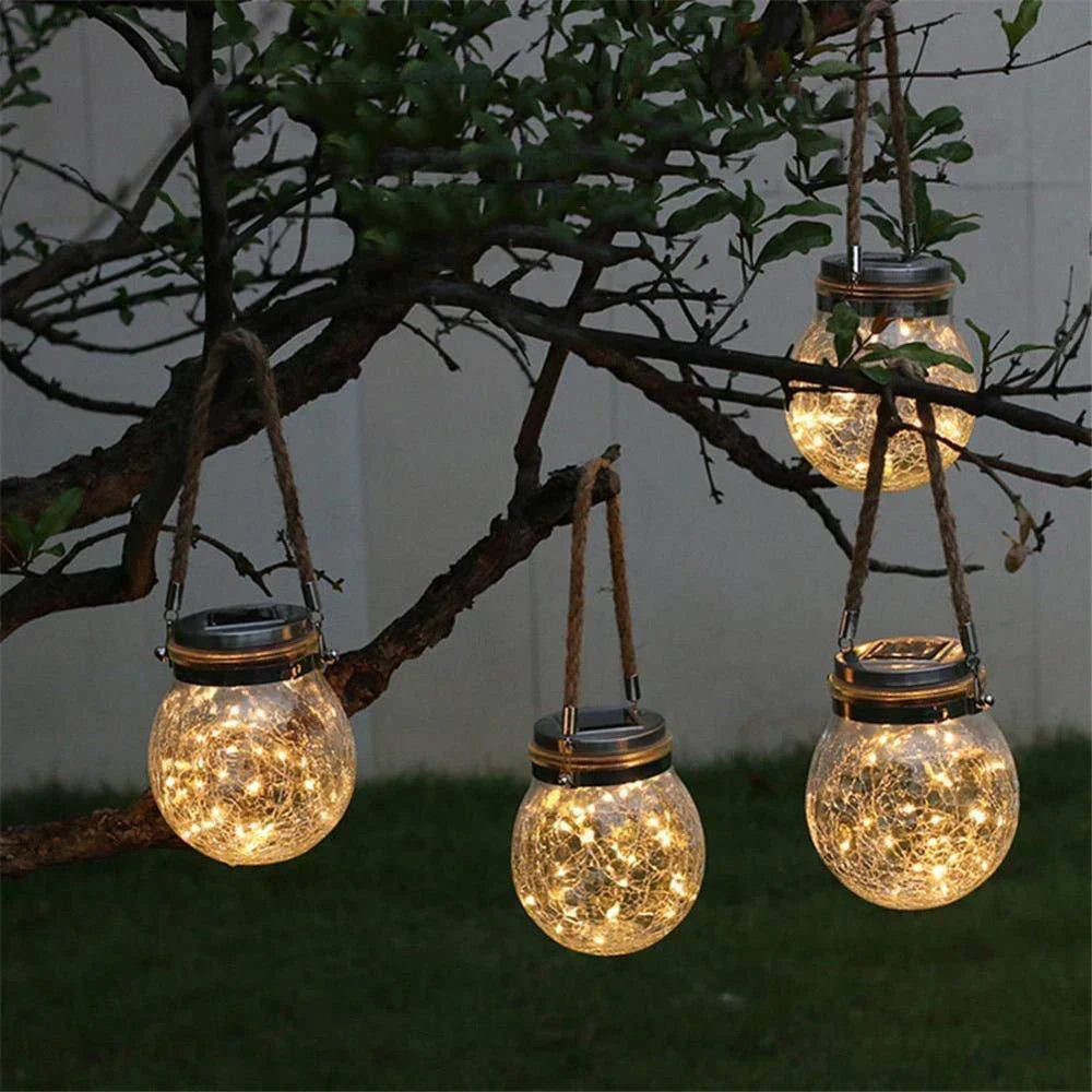 Solar Mason Jar Lampe - Lunara | Brehn