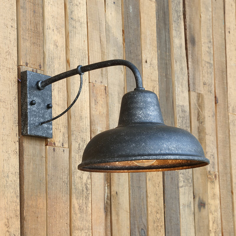 Vintage Iron Barn Wasserdicht Außen 1-Licht Wand Sconce Lampe | Brehn