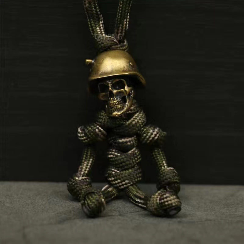 Brehn | Skelett Soldat Paracord Schlüsselanhänger