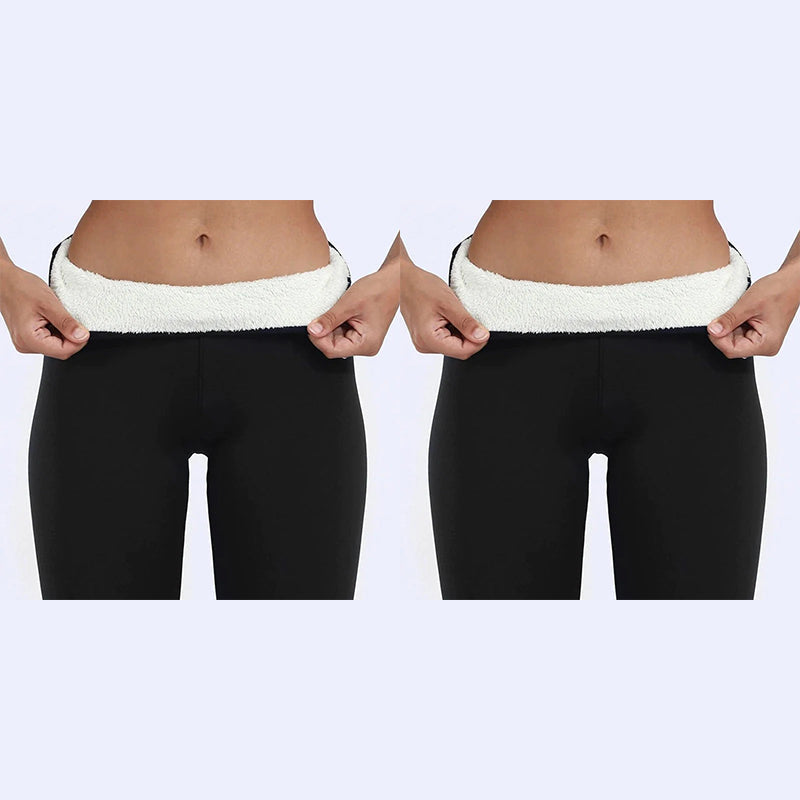 Winterleggings in Lammlederoptik