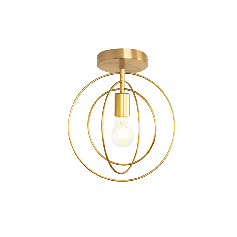 Brehn | Moderne ringförmige Deckenlampe Gold