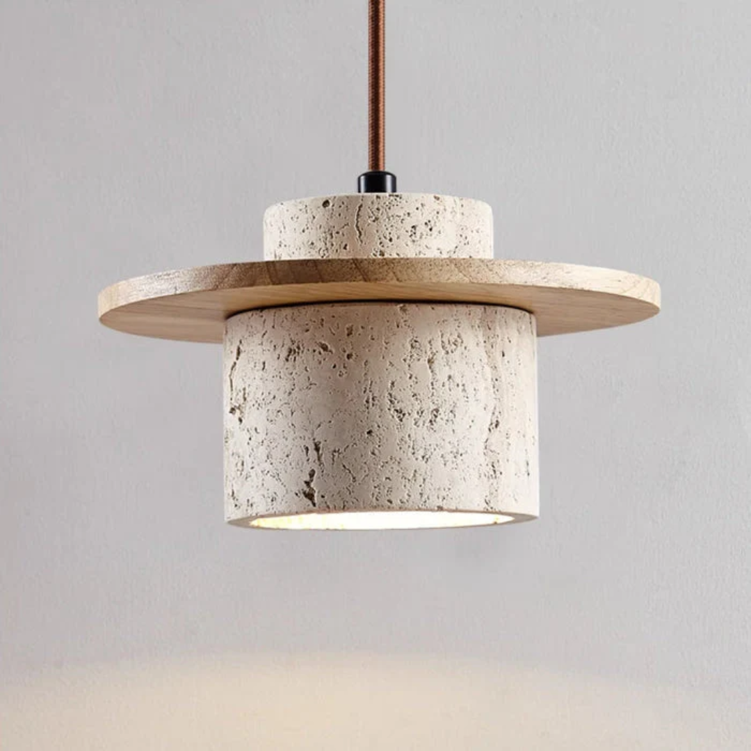 Brehn | Luxus Travertin Design Pendelleuchte