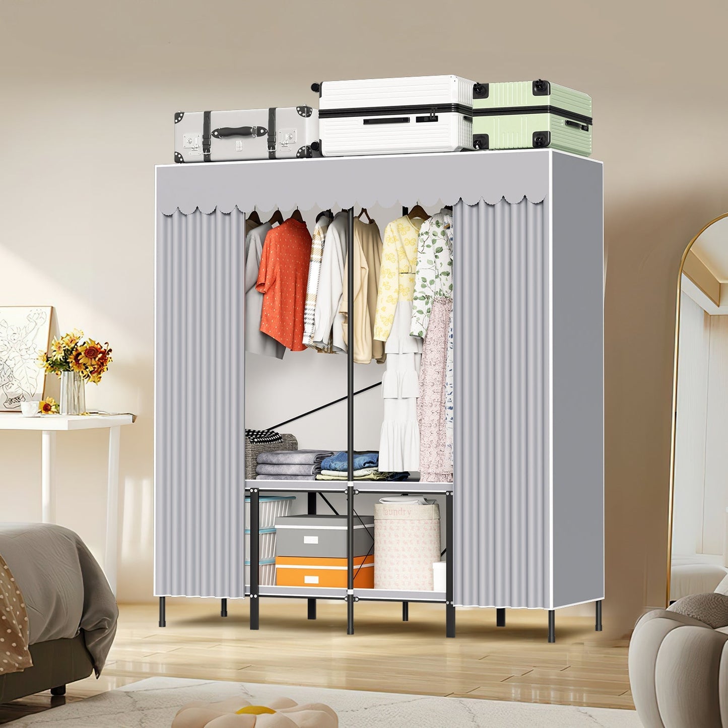 Klappbarer Kleiderschrank Schlafzimmerschrank | Brehn