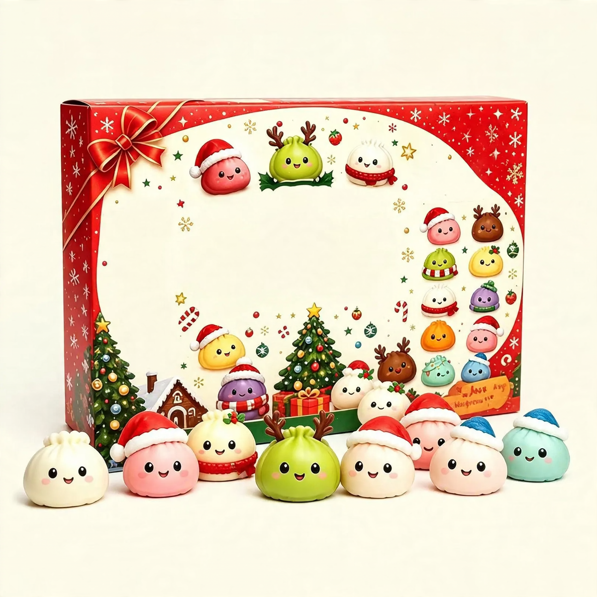 Weihnachts-Adventskalender mit 24 Anti-Stress-Spielzeugen