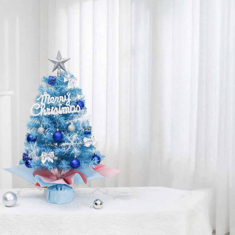Blauer Mini-Weihnachtsbaum, 45 cm