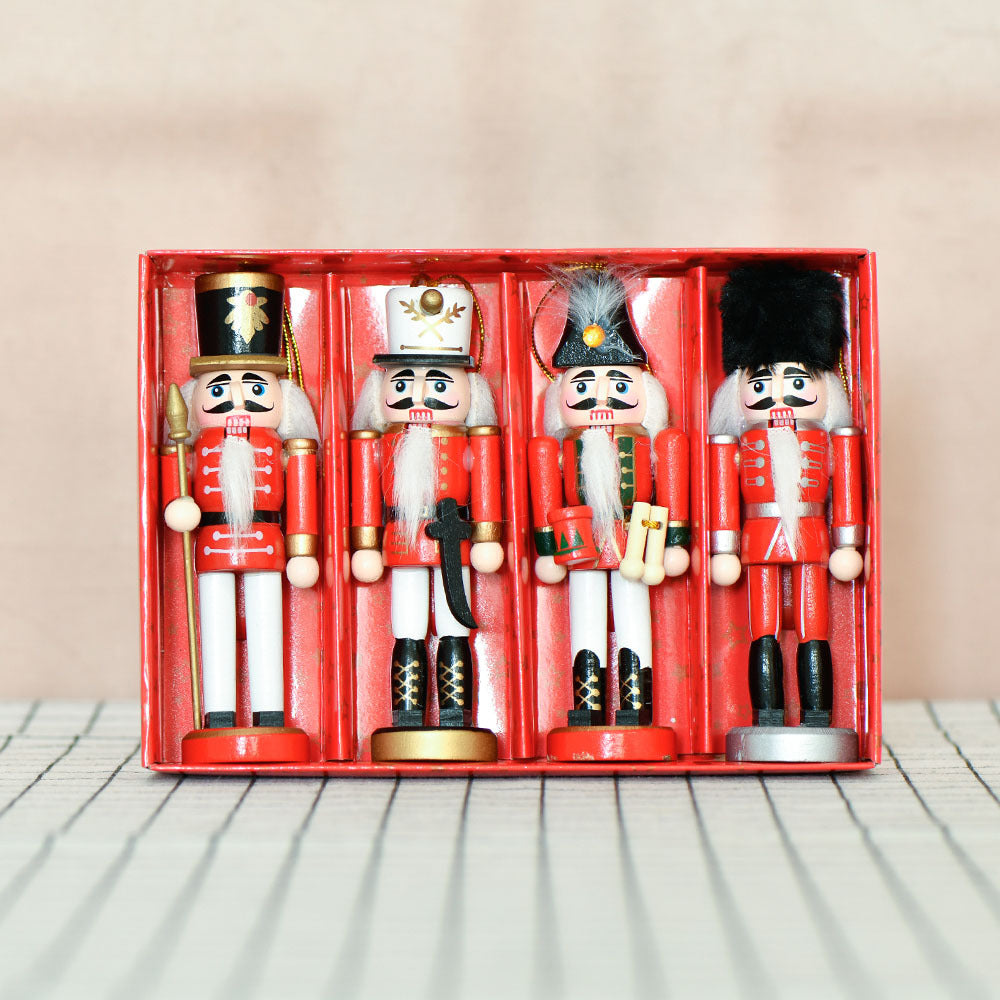 Nussknacker-Soldat aus Hartholz, 13 cm