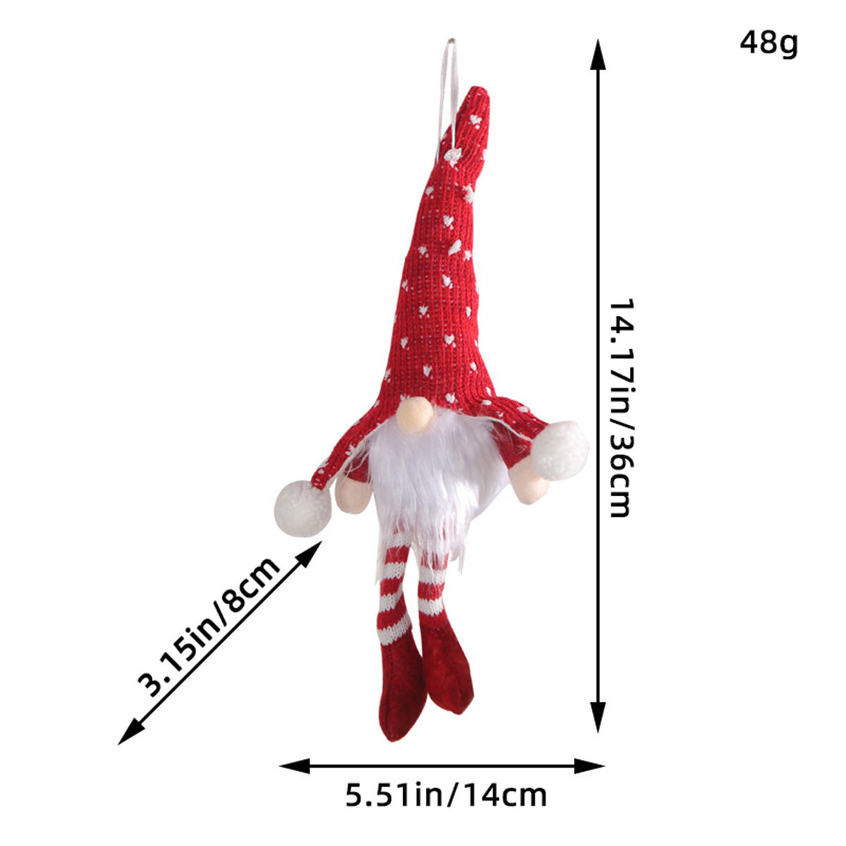 Leuchtende Weihnachts-Wichtelfigur mit Pailletten