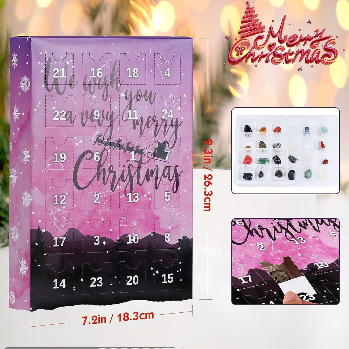Weihnachts-Countdown-Stein-Blindbox