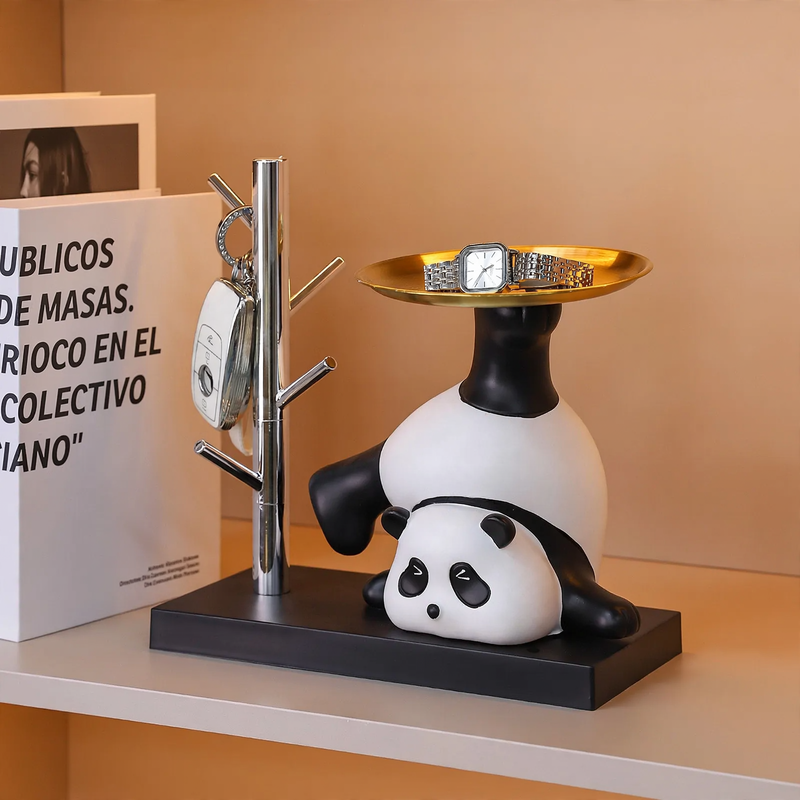 Panda-Weinflaschenhalter, modernes Kunstdesign