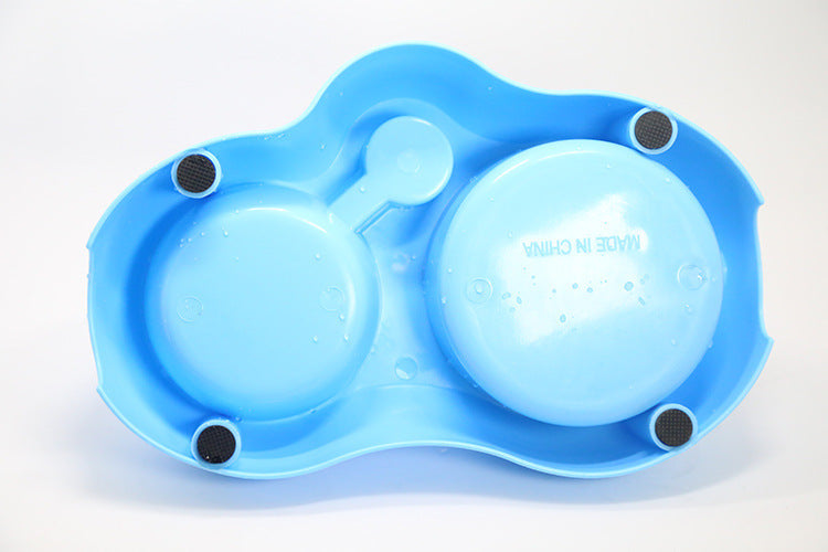 Edelstahl-Futternapf-Set mit Wasserspender