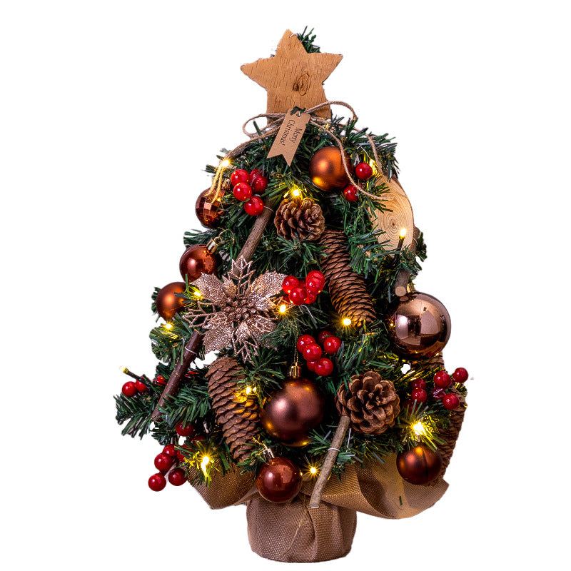 Mini-Weihnachtsbaum für den Tisch, 45 cm, mit Beleuchtung