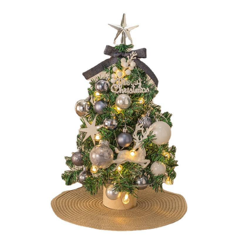 Mini-Weihnachtsbaum mit Beleuchtung für den Schreibtisch