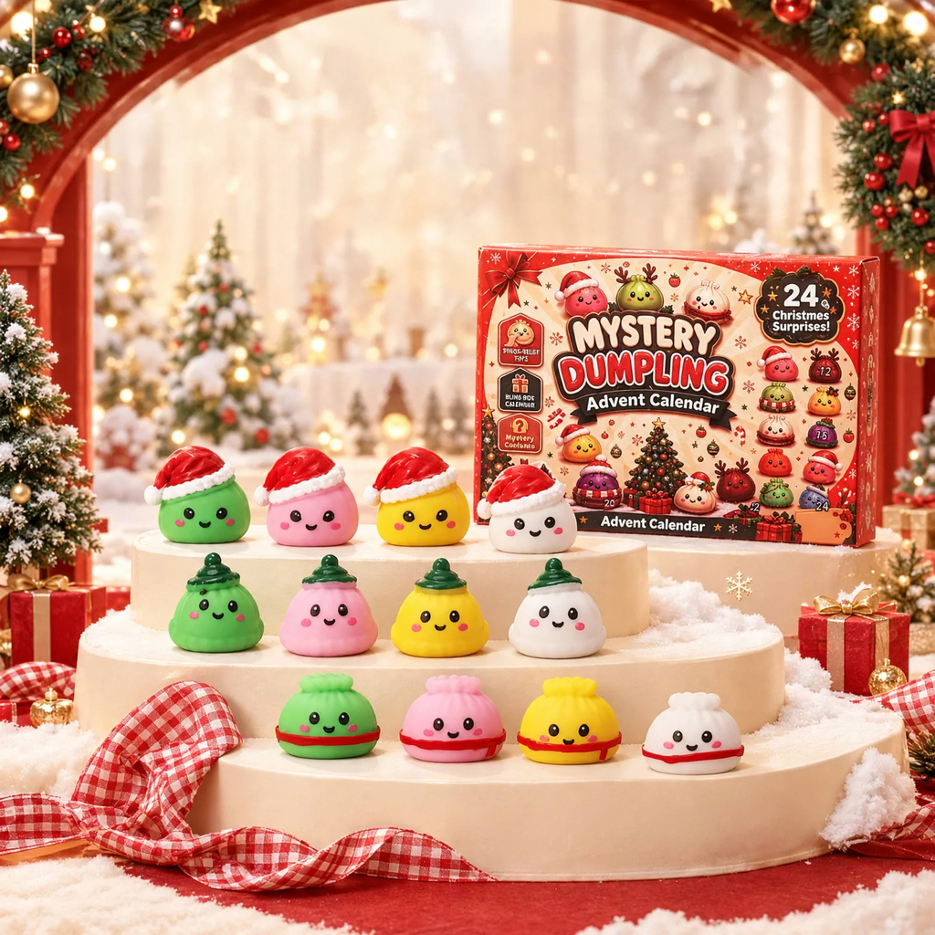Weihnachts-Adventskalender mit Überraschungsfiguren