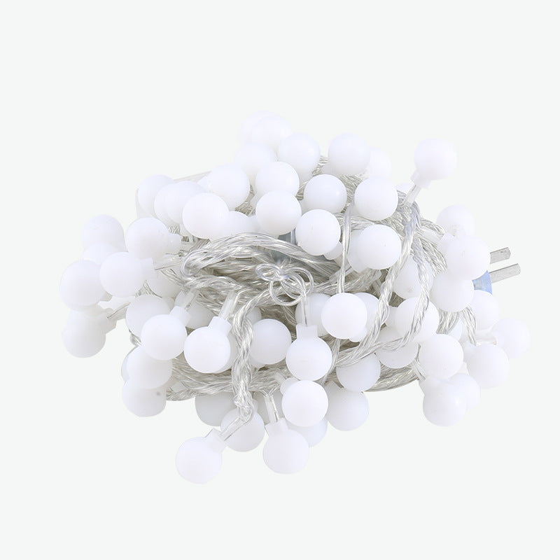 LED-Lichterkette mit Sternen und Kugeln für festliche Dekoration