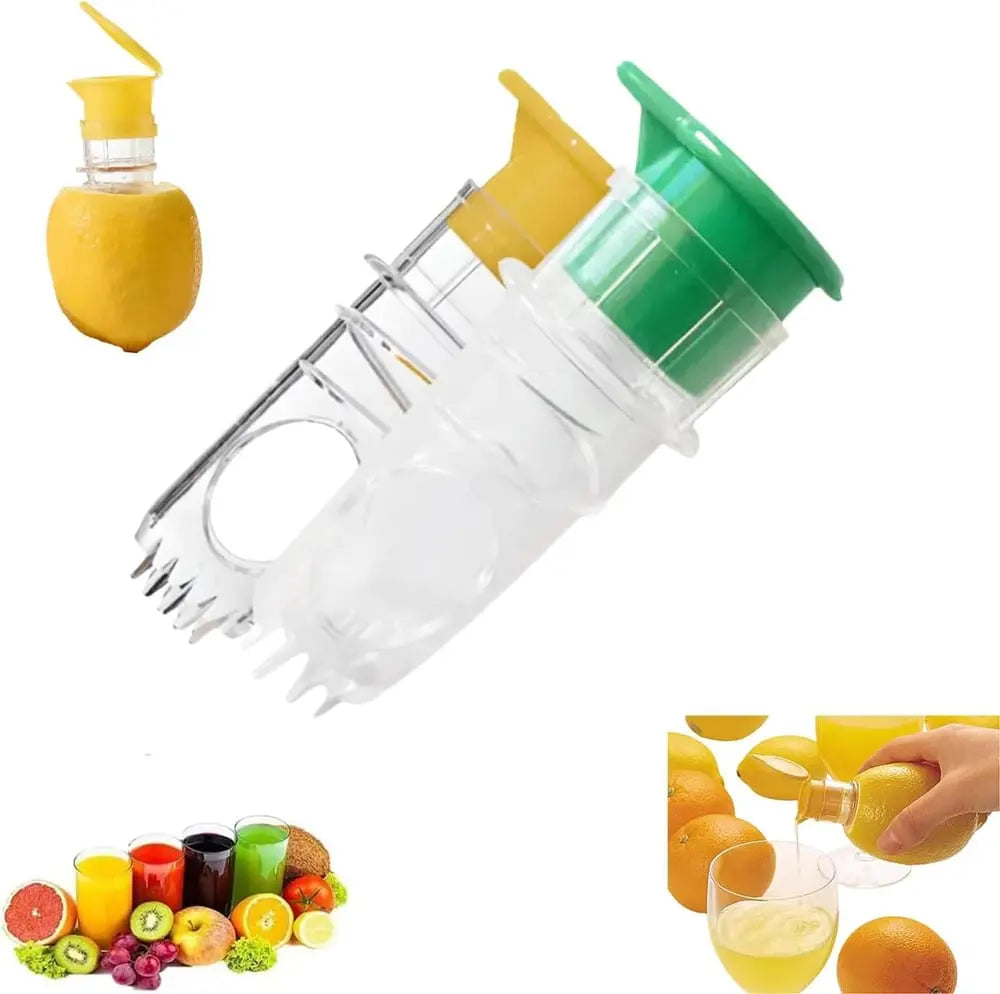2-teiliges Zitronenpresse-Set mit Schraubanschluss – Frischer Saft überall und jederzeit!