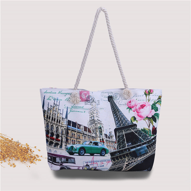 Strandtasche Im Urbanen Postkarten-Design Brehn