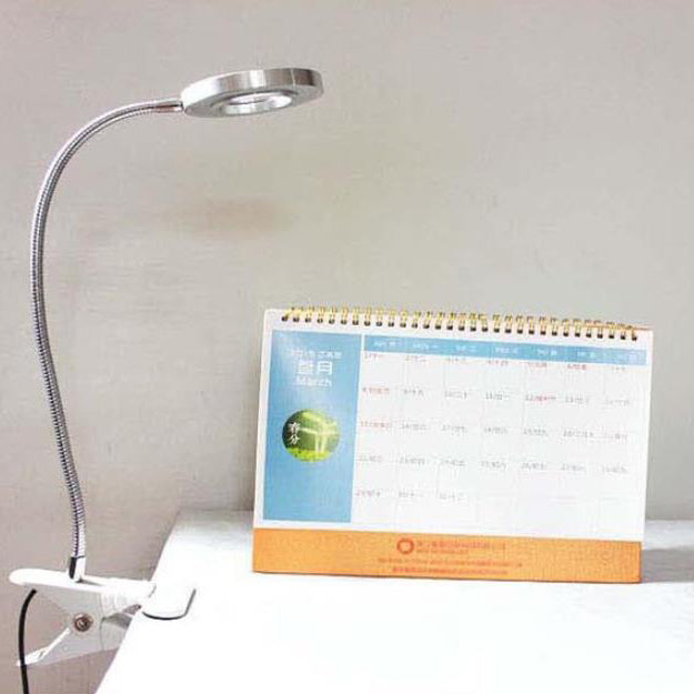 Brehn | Kreative einfache USB Hose Knopf LED Lesen Clip Schreibtischlampe