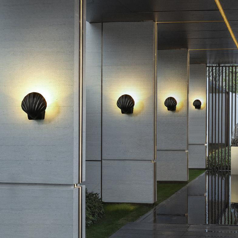 Outdoor Kreatives Shell Design Aluminium LED Wasserdichte Wand Sconce Lampe | Brehn