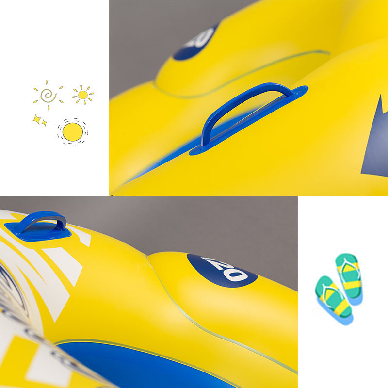 Unisex Aufblasbarer Schwimmreifen mit praktischen Handgriffen Brehn