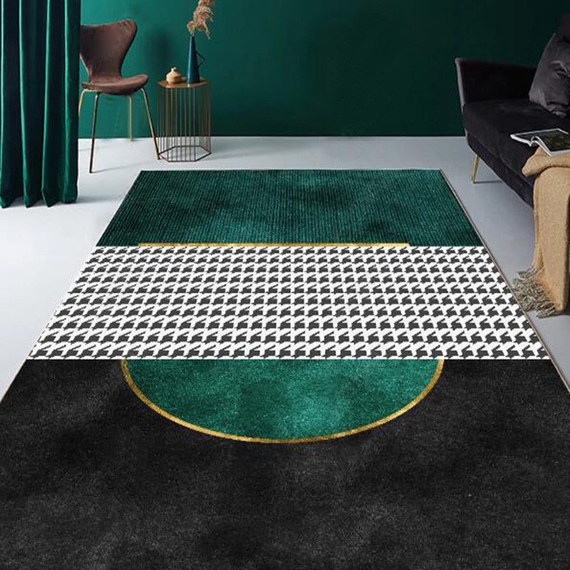 Brehn | Noviteit Slaapkamer Tapijt Multi-kleurige Geometrische Print Binnen Tapijt Synthetisch Antislip Achterkant Wasbaar Tapijt